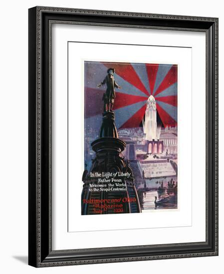 In the Light of Liberty 1926-Charles H. Dickson-Framed Giclee Print