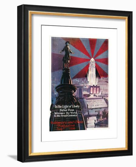 In the Light of Liberty 1926-Charles H. Dickson-Framed Giclee Print