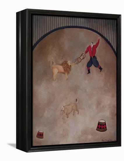 In the Lions' Cage, 1980-Mary Stuart-Framed Premier Image Canvas