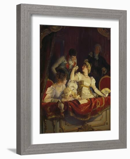 In the Loge, about 1900-Franz Simm-Framed Giclee Print