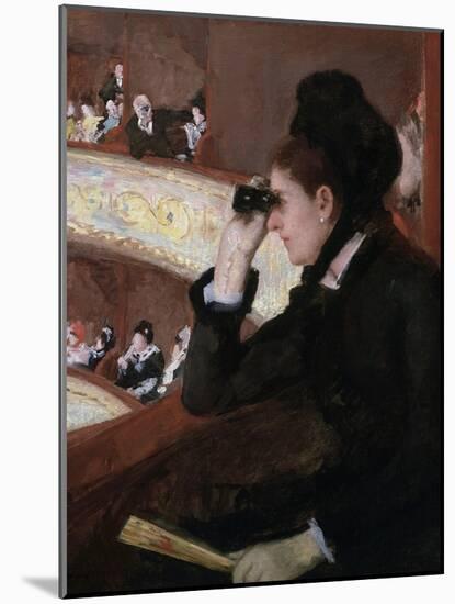 In the Loge by Mary Cassatt-Mary Cassatt-Mounted Giclee Print