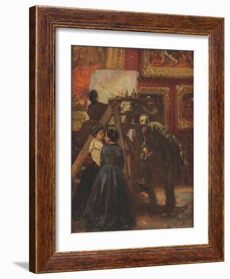 In the Louvre, 1867-Adolph Friedrich Erdmann von Menzel-Framed Giclee Print