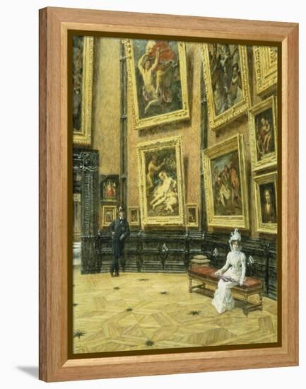 In the Louvre, 1899-Louis Beroud-Framed Premier Image Canvas