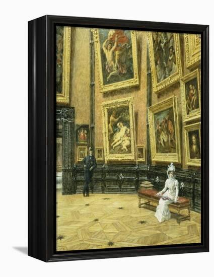 In the Louvre, 1899-Louis Beroud-Framed Premier Image Canvas