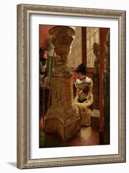 In the Louvre (L'esthetique), 1883-5-James Jacques Joseph Tissot-Framed Giclee Print