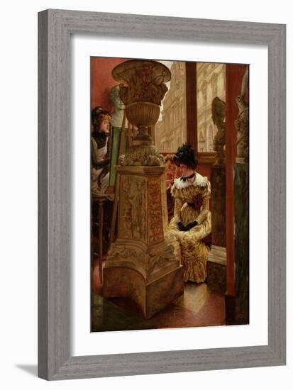 In the Louvre (L'esthetique), 1883-5-James Jacques Joseph Tissot-Framed Giclee Print