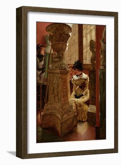 In the Louvre (L'esthetique), 1883-5-James Jacques Joseph Tissot-Framed Giclee Print