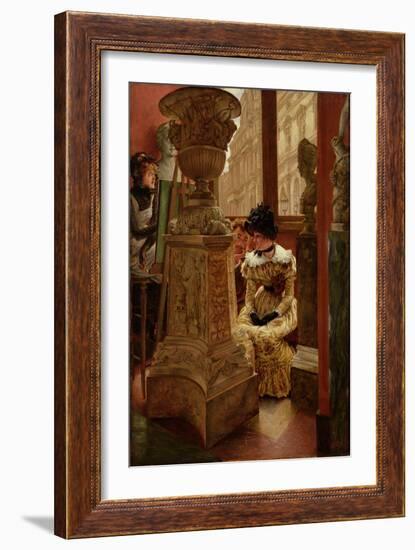 In the Louvre (L'esthetique), 1883-5-James Jacques Joseph Tissot-Framed Giclee Print