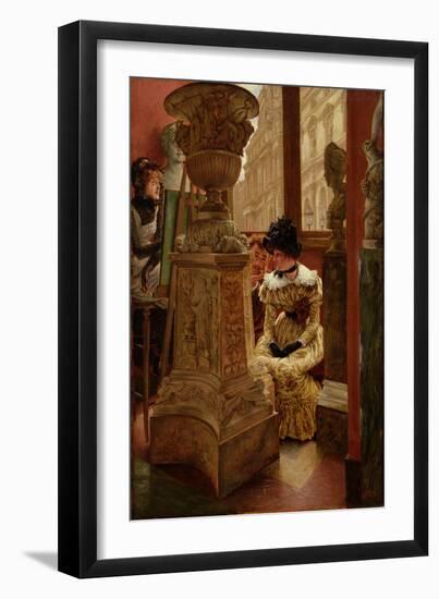 In the Louvre (L'esthetique), 1883-5-James Jacques Joseph Tissot-Framed Giclee Print