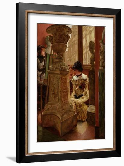 In the Louvre (L'esthetique), 1883-5-James Jacques Joseph Tissot-Framed Giclee Print