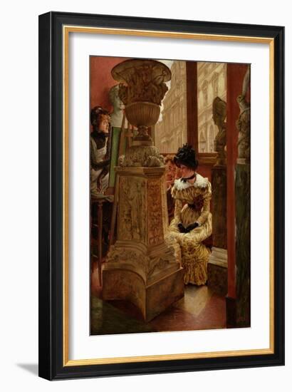 In the Louvre (L'esthetique), 1883-5-James Jacques Joseph Tissot-Framed Giclee Print