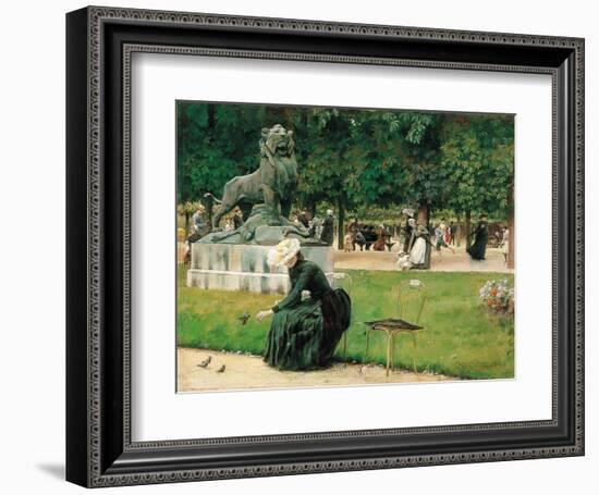 In the Luxembourg, 1889-Charles Courtney Curran-Framed Art Print