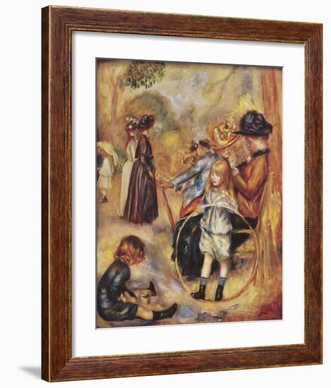 In the Luxembourg Gardens-Pierre-Auguste Renoir-Framed Premium Giclee Print