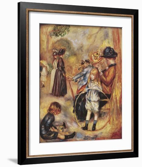 In the Luxembourg Gardens-Pierre-Auguste Renoir-Framed Premium Giclee Print