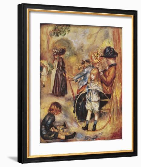 In the Luxembourg Gardens-Pierre-Auguste Renoir-Framed Premium Giclee Print