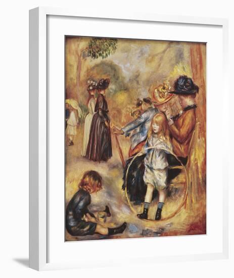 In the Luxembourg Gardens-Pierre-Auguste Renoir-Framed Premium Giclee Print