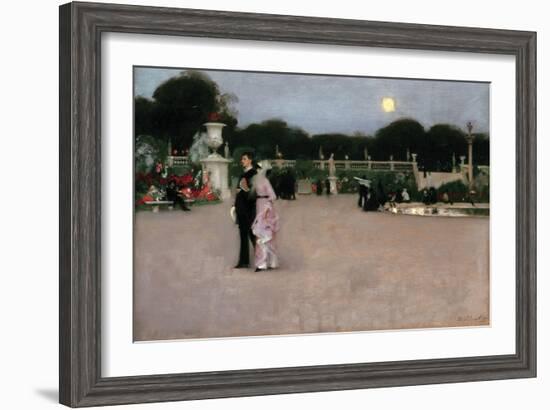 In the Luxembourg Gardens-John Singer Sargent-Framed Art Print