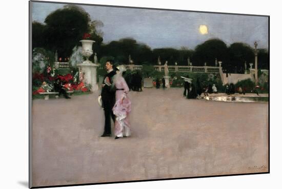 In the Luxembourg Gardens-John Singer Sargent-Mounted Art Print