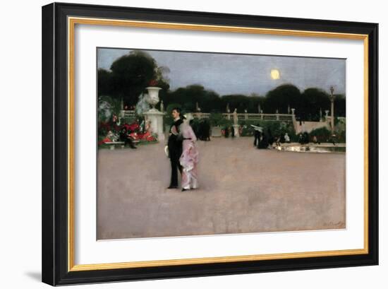 In the Luxembourg Gardens-John Singer Sargent-Framed Art Print