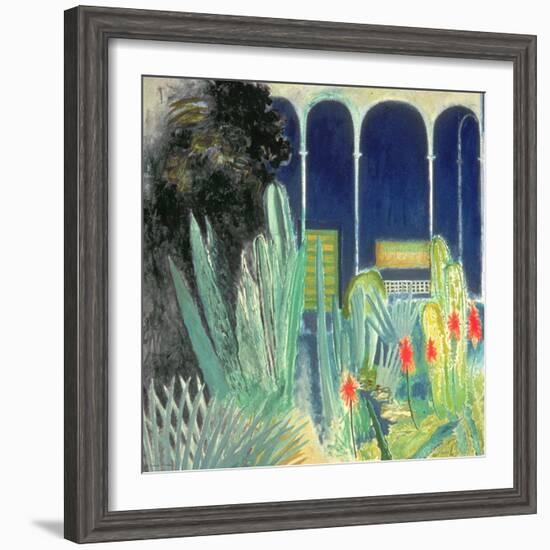 In the Majorelle Gardens-David Alan Redpath Michie-Framed Giclee Print