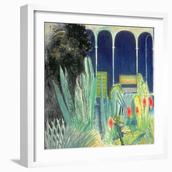 In the Majorelle Gardens-David Alan Redpath Michie-Framed Giclee Print