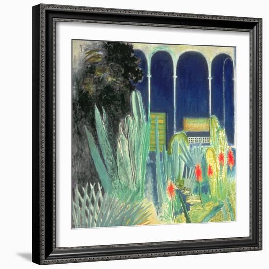 In the Majorelle Gardens-David Alan Redpath Michie-Framed Giclee Print