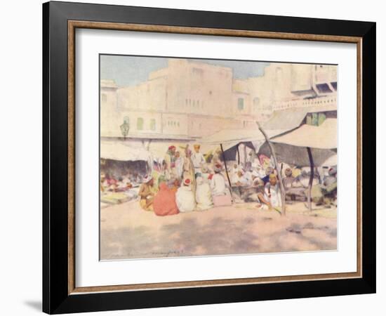 'In the Market-place, Jeypore', 1905-Mortimer Luddington Menpes-Framed Giclee Print