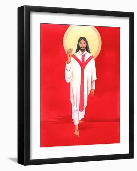 In the Mass Jesus Greets with Great Affection All Those Who Love and Welcome Him. He is Truly Prese-Elizabeth Wang-Framed Giclee Print