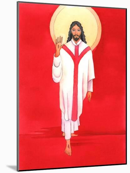 In the Mass Jesus Greets with Great Affection All Those Who Love and Welcome Him. He is Truly Prese-Elizabeth Wang-Mounted Giclee Print