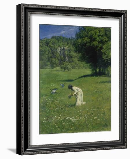 In the Meadow, 1876-Hans Thoma-Framed Giclee Print