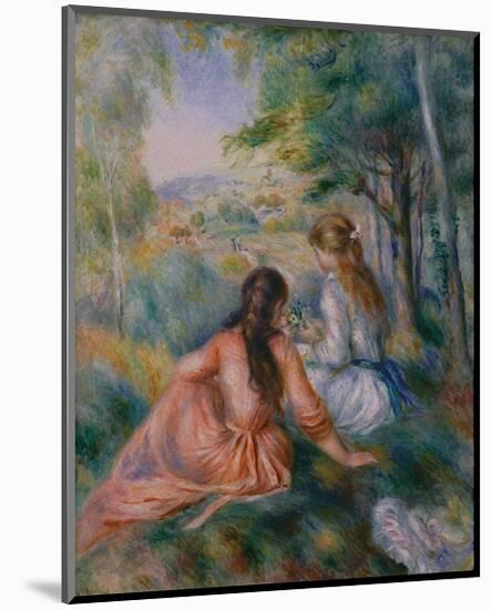 In the Meadow-Pierre-Auguste Renoir-Mounted Art Print