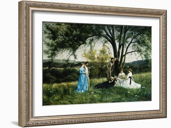 In the Meadow-Henri Pierre Hippolyte Dubois-Framed Giclee Print