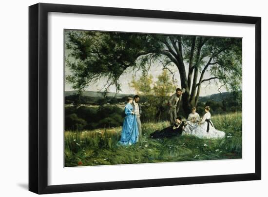 In the Meadow-Henri Pierre Hippolyte Dubois-Framed Giclee Print