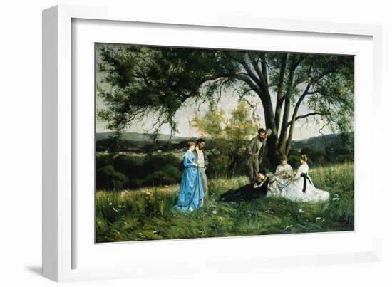 In the Meadow-Henri Pierre Hippolyte Dubois-Framed Giclee Print