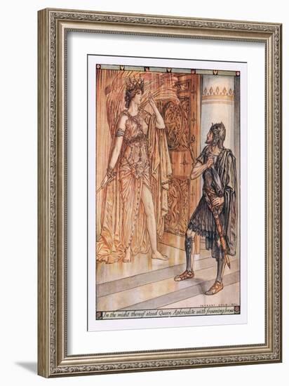 In the Midst Thereof Stood Queen Aphrodite with Frowning Brow-Herbert Cole-Framed Giclee Print