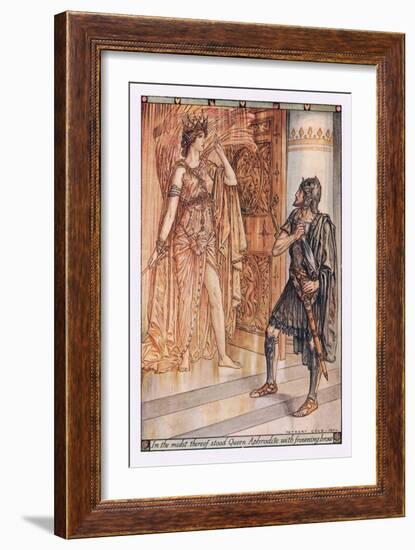 In the Midst Thereof Stood Queen Aphrodite with Frowning Brow-Herbert Cole-Framed Giclee Print