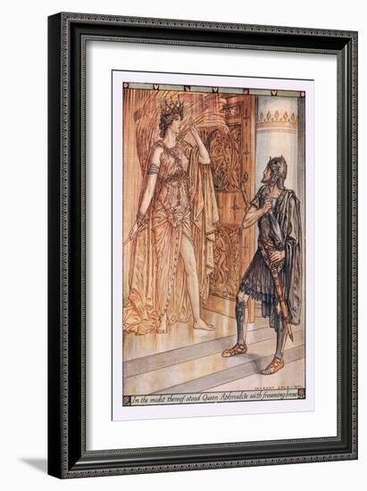 In the Midst Thereof Stood Queen Aphrodite with Frowning Brow-Herbert Cole-Framed Giclee Print