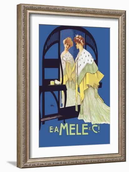 In the Mirror-Leopoldo Metlicovitz-Framed Art Print