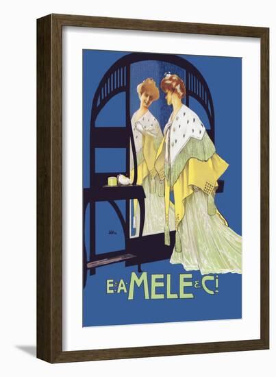 In the Mirror-Leopoldo Metlicovitz-Framed Art Print