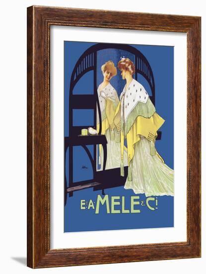 In the Mirror-Leopoldo Metlicovitz-Framed Art Print