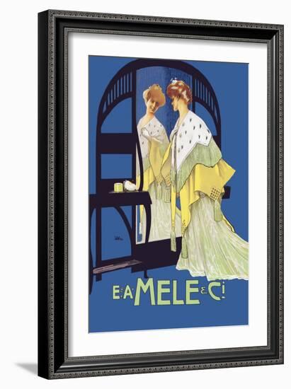 In the Mirror-Leopoldo Metlicovitz-Framed Art Print