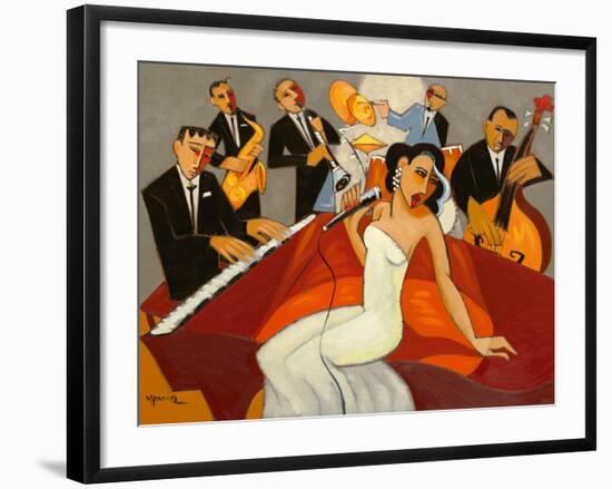 In The Mood - for Jazz-Marsha Hammel-Framed Giclee Print