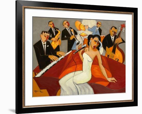 In The Mood - for Jazz-Marsha Hammel-Framed Giclee Print