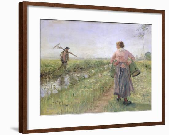 In the Morning, 1889-Fritz von Uhde-Framed Giclee Print