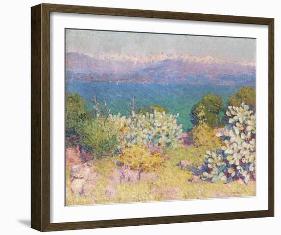 In the Morning, Alpes Maritime from from Antibes-John Peter Russell-Framed Giclee Print