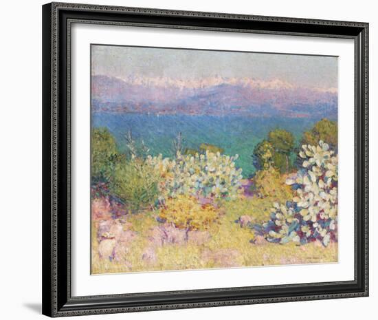 In the Morning, Alpes Maritime from from Antibes-John Peter Russell-Framed Giclee Print