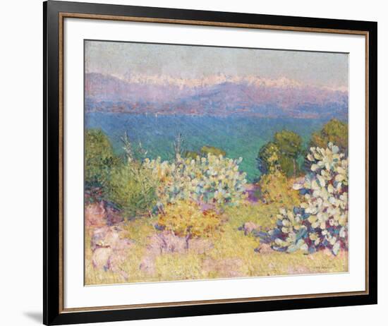 In the Morning, Alpes Maritime from from Antibes-John Peter Russell-Framed Giclee Print