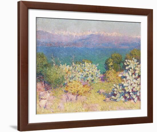 In the Morning, Alpes Maritime from from Antibes-John Peter Russell-Framed Giclee Print