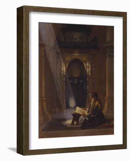 In the Mosque-Carl Friedrich Heinrich Werner-Framed Giclee Print