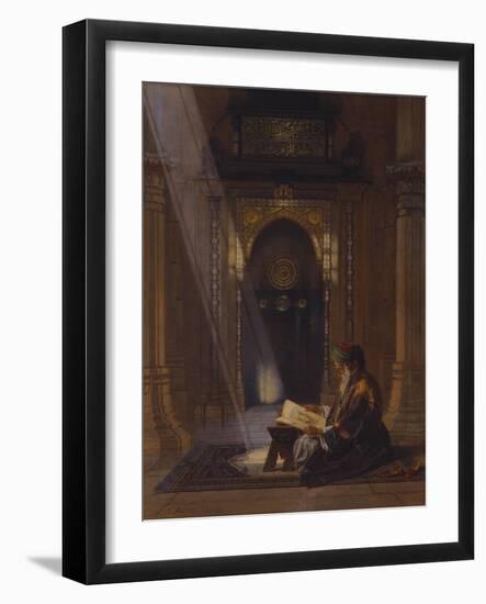 In the Mosque-Carl Friedrich Heinrich Werner-Framed Giclee Print